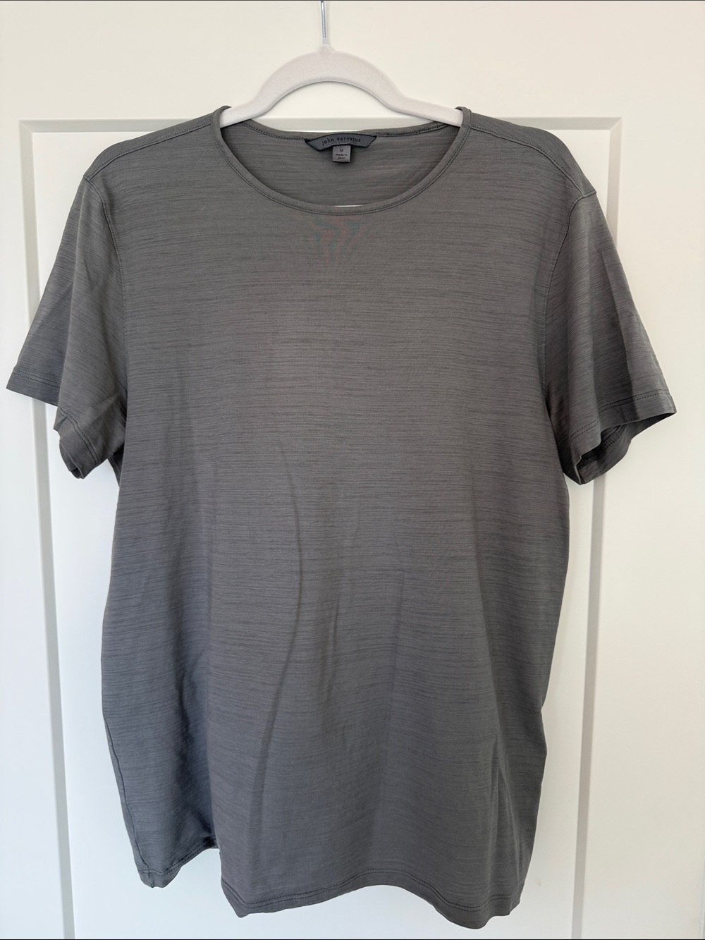 John Varvatos Short Sleeve Crewneck Tee - Gray